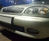 Daewoo Lanos 1998-2017 гг. Зимняя накладка на решетку радиатора (верхняя) фото 4