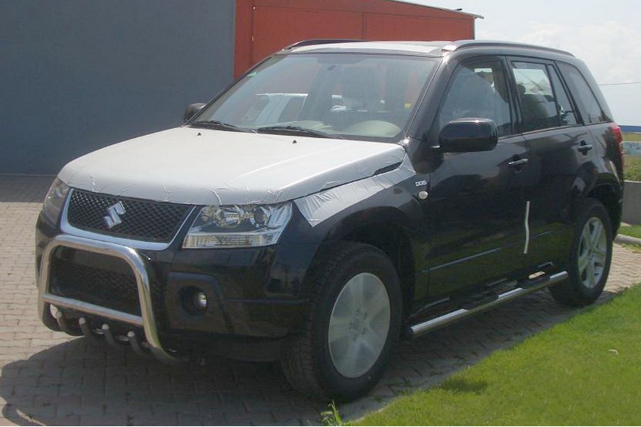 Suzuki Grand Vitara 2005-2017 гг. Боковые трубы (2 шт., нержавейка) Фото 3