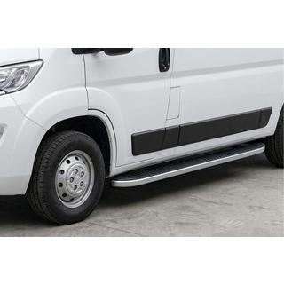 Боковые Подножки Tayga Grey (2 шт., Алюминий) Fiat Ducato 2006-2025 гг. фото 1