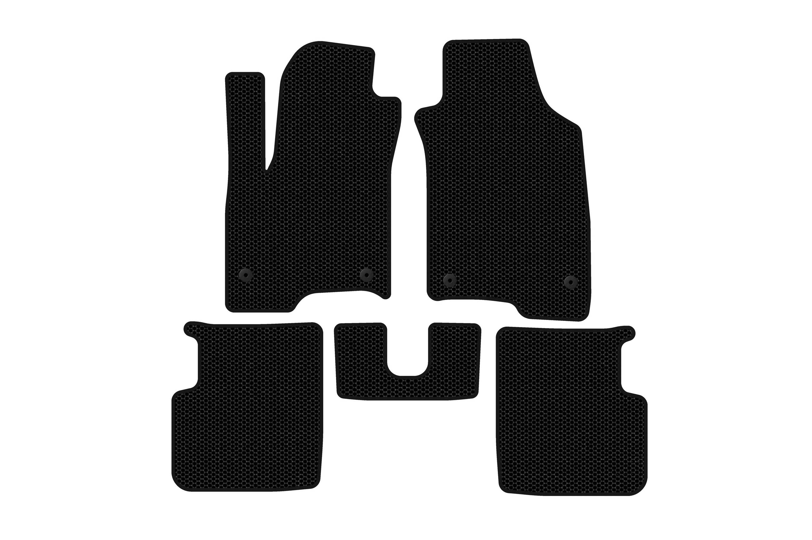 Гумові килимки Carsuit (Чорні) для Fiat Panda 2011-2023 рр