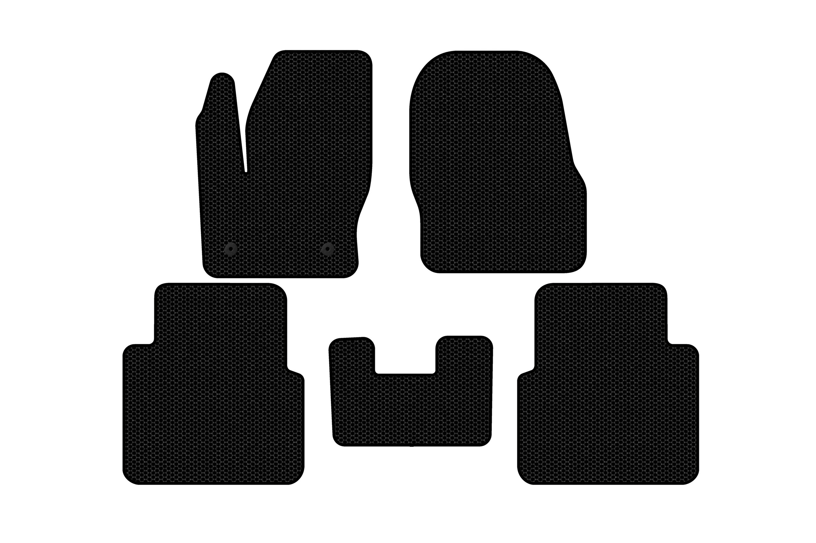 Гумові килимки Carsuit (Чорні) для Ford Connect 2014-2021 рр