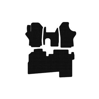 Резиновые коврики Carsuit (2004-2007, 2 ряда, 8-местный, черные) Hyundai H200, H1, Starex 1998-2007 гг. фото 1