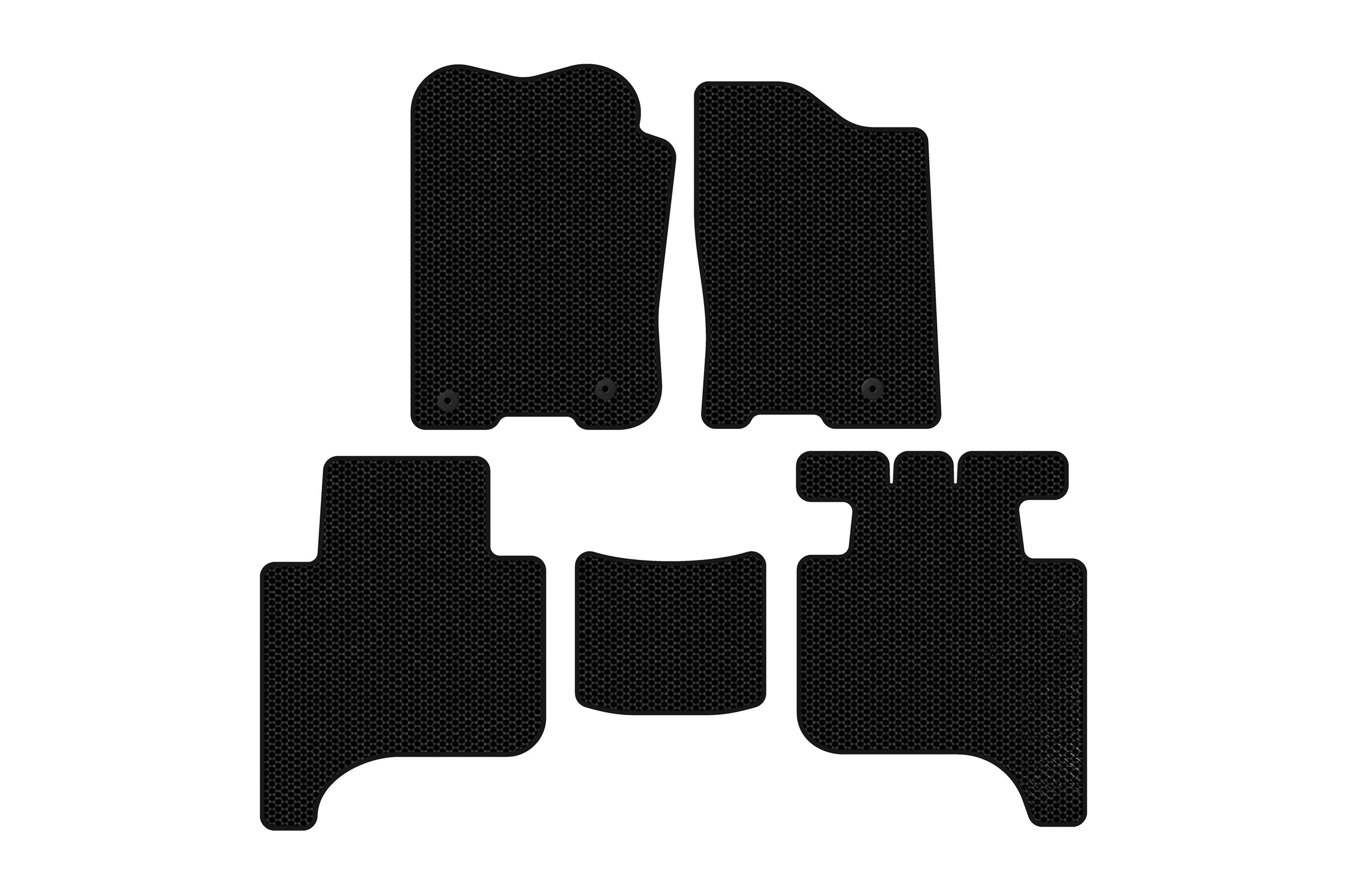 Гумові килимки Carsuit (2 ряди, 2004-2008, чорні) для Infiniti QX56 рр