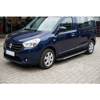 Боковые Подножки Duru (2 шт., Алюминий) Renault Dokker 2013-2022 гг. фото 1
