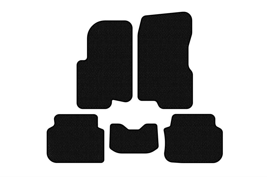 Smart 1998-2007 гг. Резиновые Коврики Carsuit (2003-2007, Forfour, Черные) Фото 1
