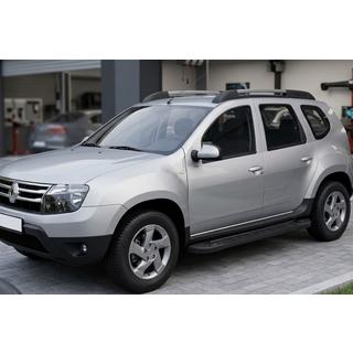 Боковые Подножки RedLine Black (2 шт., Алюминий) Dacia Duster 2008-2018 гг. фото 1