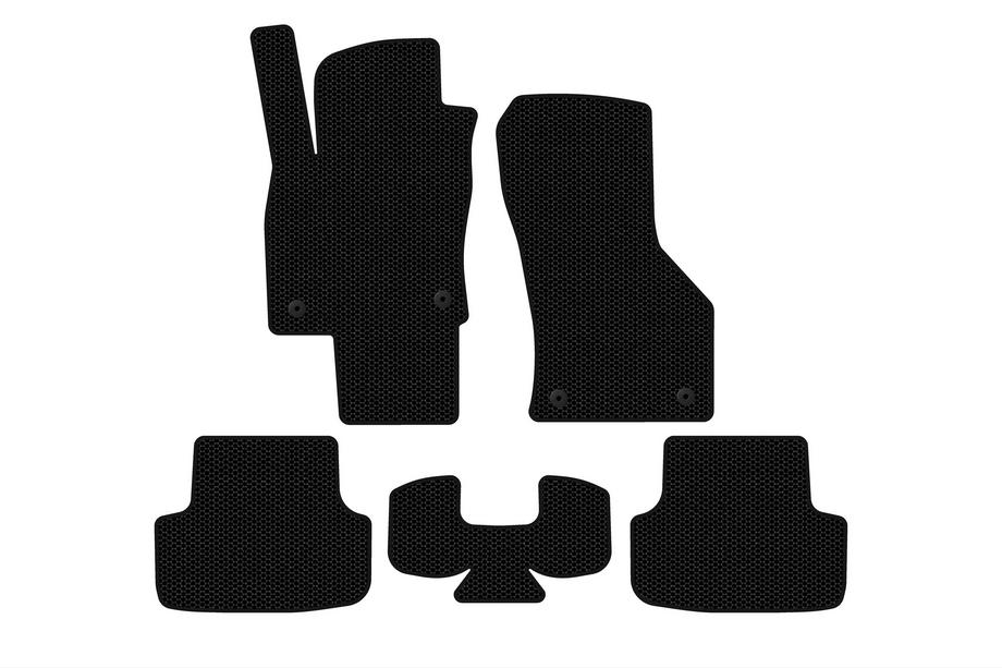 Seat Leon 2013-2020 гг. Резиновые Коврики Carsuit (Черные) Фото 1