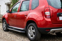 Renault Duster 2008–2017 гг. Боковые Подножки Duru (2 шт., Алюминий) фото 1