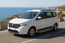 Dacia Lodgy 2012-2022 гг. Боковые Подножки Sunrise (2 шт., Алюминий) фото 1