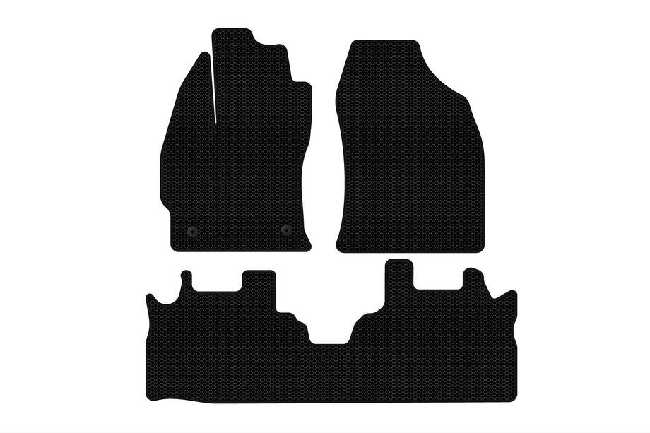 Toyota Prius Plus Резиновые коврики Carsuit (2 ряда, черные) Фото 1