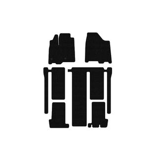 Резиновые коврики Carsuit (3 ряда, черные) Toyota Sienna 2010-2020 гг. фото 1