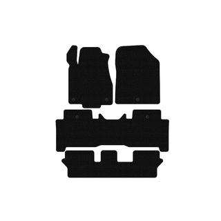 Резиновые коврики Carsuit (3 ряда, черные) Acura MDX 2007-2013 гг. фото 1