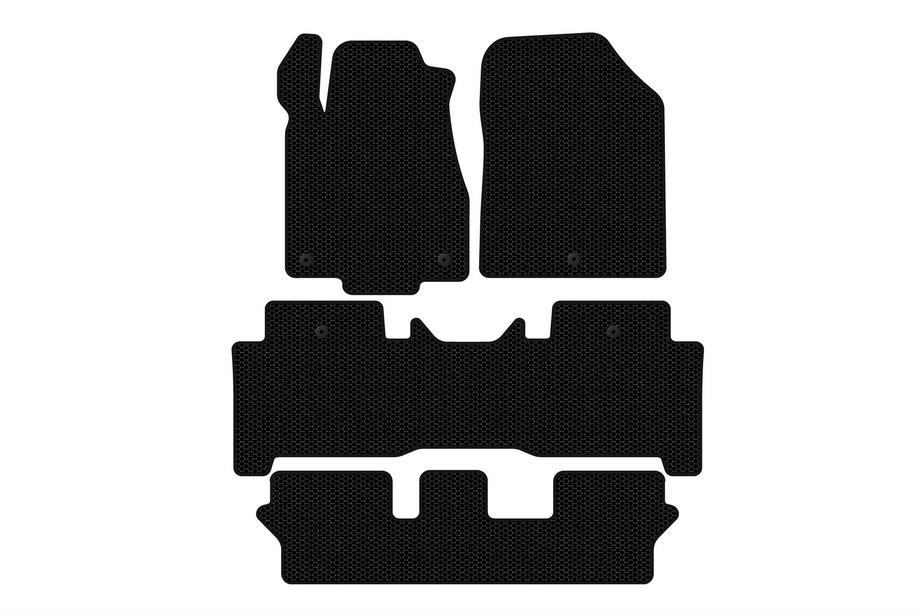 Acura MDX 2007-2013 гг. Резиновые коврики Carsuit (3 ряда, черные) Фото 1