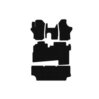Резиновые коврики Carsuit (2004-2007, 3 ряда, 8-местный, черные) Hyundai H200, H1, Starex 1998-2007 гг. фото 1