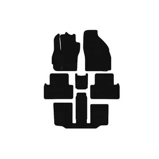 Резиновые Коврики Carsuit (3 Ряда, 7-местный, Черные) фото 1