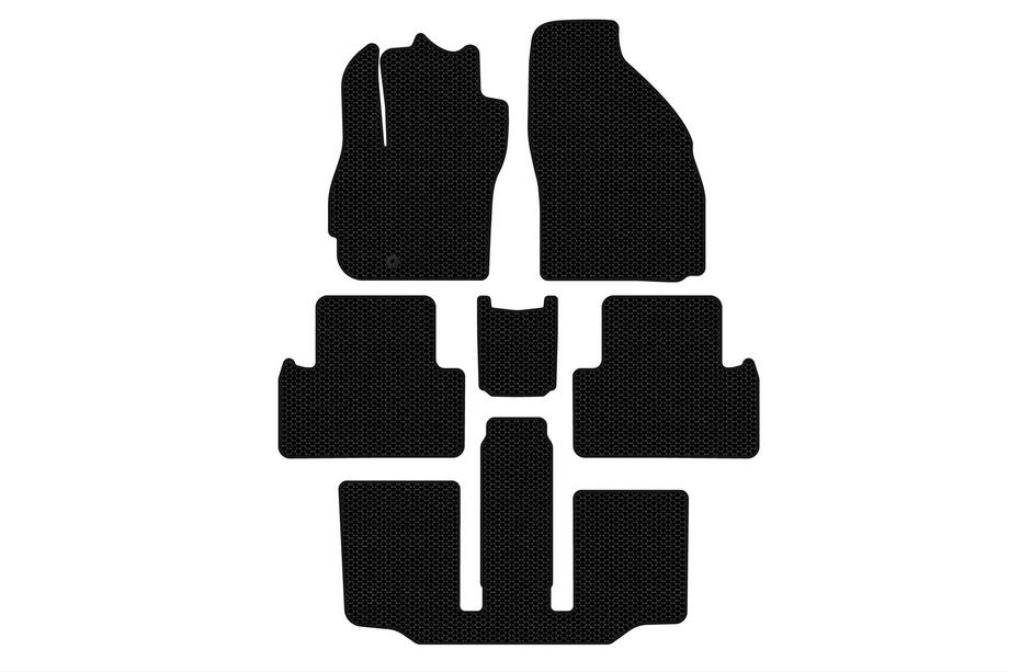 Mazda 5 2005-2009 гг. Резиновые Коврики Carsuit (3 Ряда, 7-местный, Черные) Фото 1