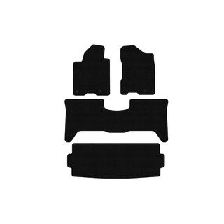 Резиновые коврики Carsuit (3 ряда, 2003-2008 черные) Nissan Armada 2003-2015 гг. фото 1