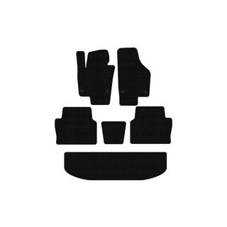 Резиновые коврики Carsuit (3 ряда, черные) Seat Alhambra 2010- гг. фото 1
