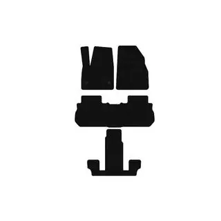 Резиновые коврики Carsuit (3 ряда, 2017-2019, черные) фото 1