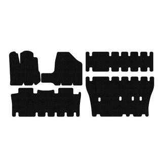 Резиновые коврики Carsuit (3 ряда, черные) Toyota Sienna 2003-2009 гг. фото 1