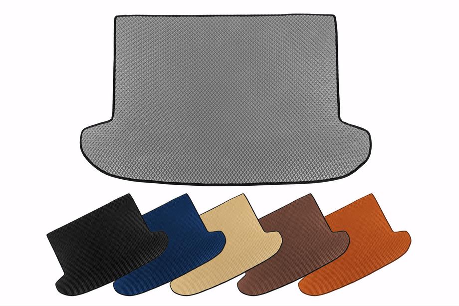 Mitsubishi Colt 2004-2012 гг. Коврик в багажник EVA (3-дверный, Серый) Image