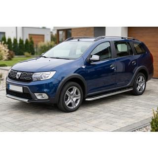 Боковые Подножки Maydos V1 (2 шт., Алюминий и Нержавейка) Dacia Logan MCV 2013-2020 гг. фото 1