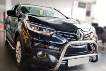 Renault Kadjar 2015-2022 гг. Кенгурятник (нерж) фото 1