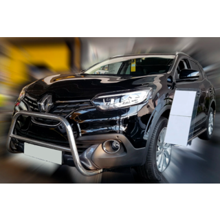 Кенгурятник (нерж) Renault Kadjar 2015-2022 гг. фото 3