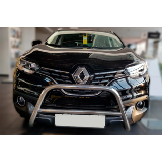 Кенгурятник (нерж) Renault Kadjar 2015-2022 гг. фото 2