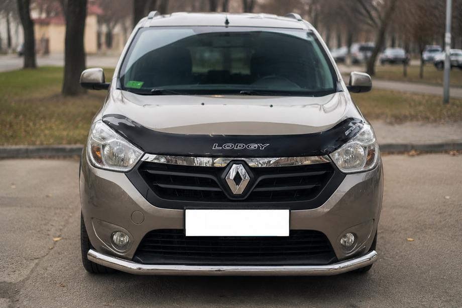 Renault Lodgy 2013-2022 гг. Передняя защита ST008 (нержавейка) Фото 1