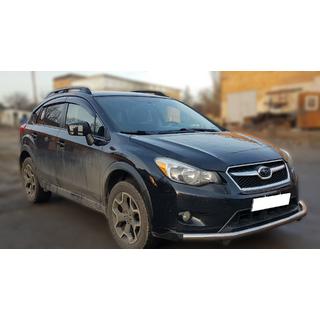 Передняя защита ST008 (нержавейка) Subaru XV 2011-2017 гг. фото 2