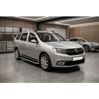 Боковые Подножки Tayga (2 шт., Алюминий) Dacia Logan MCV 2013-2020 гг. фото 1