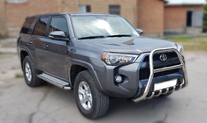 Toyota 4Runner 2009-2024 гг. Кенгурятник F1-50 (2014-2024, Нержавейка) фото 2