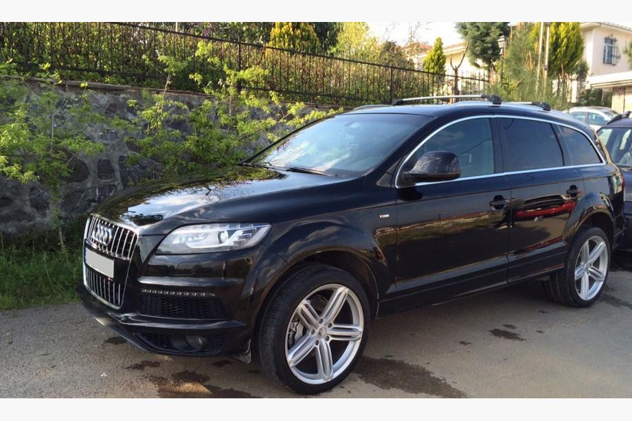 Audi Q7 2005-2015 гг. Багажник (поперечины) на интегрированные рейлинги с замком WingCarrier V2 (2 шт) Фото 21