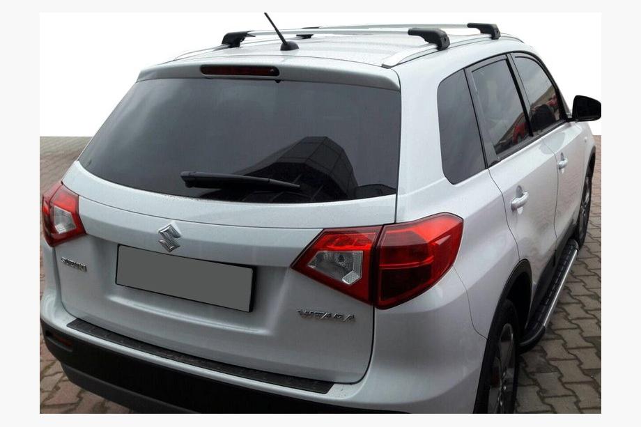 Suzuki Vitara 2015- гг. Багажник (поперечины) на интегрированные рейлинги с замком WingCarrier V2 (2 шт) Черный Фото 17