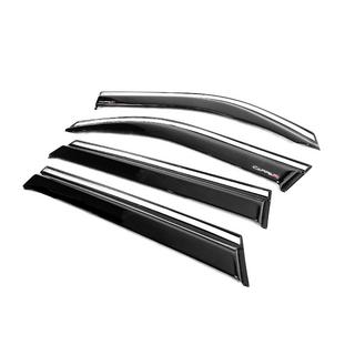 Ветровики окон с хромированным молдингом EuroCap (4 шт.) фото 3