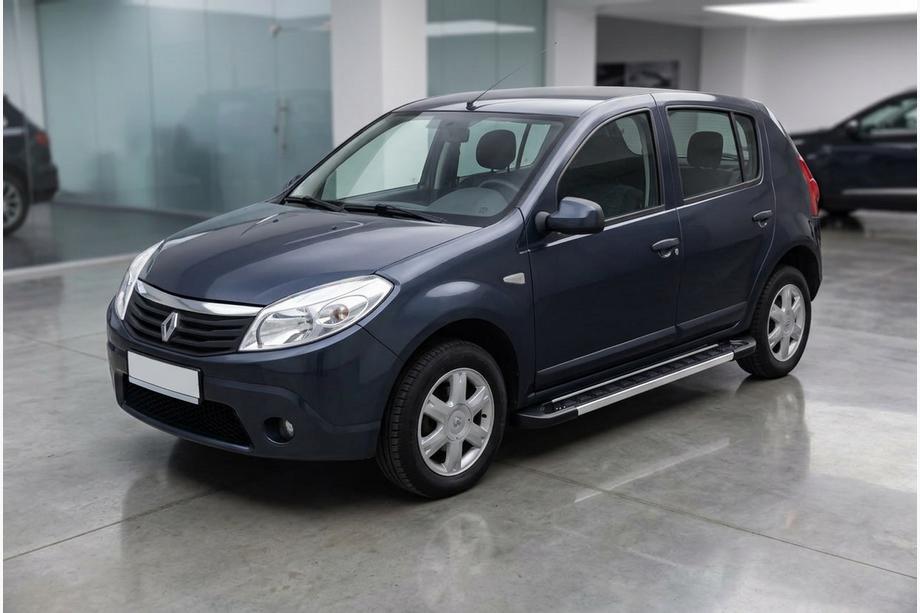 Dacia Sandero 2007-2013 гг. Боковые пороги RedLine V1 (2 шт., алюминий) Image