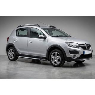Боковые Подножки Line (2 шт., Алюминий) Dacia Sandero 2013-2020 гг. фото 1
