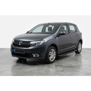 Боковые Подножки Allmond Black (2 шт., Алюминий) Renault Sandero 2013-2022 гг. фото 1