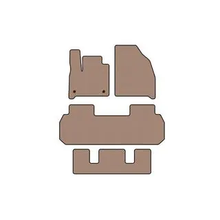 Резиновые коврики Carsuit (3 ряда, бежевые)