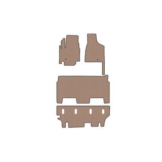 Резиновые коврики Carsuit (2008-2020, 3 ряда, 8-местный/Комплектация SXT, бежевые) Dodge Grand Caravan V 2008-2020 гг. фото 1