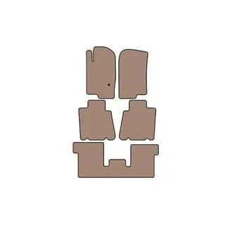 Резиновые коврики Carsuit (3 ряда, бежевые)