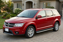 Dodge Journey 2008-2020 гг. Боковые Подножки Tayga Grey (2 шт., Алюминий) фото 1