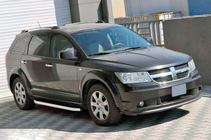 Dodge Journey 2008-2020 гг. Боковые Подножки Fullmond (2 шт., Алюминий) фото 2