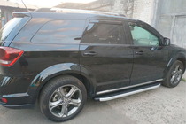Dodge Journey 2008-2020 гг. Боковые Подножки Fullmond (2 шт., Алюминий) фото 6