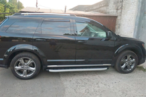 Dodge Journey 2008-2020 гг. Боковые Подножки Fullmond (2 шт., Алюминий) фото 8