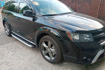 Dodge Journey 2008-2020 гг. Боковые Подножки Fullmond (2 шт., Алюминий) фото 1