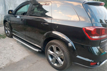 Dodge Journey 2008-2020 гг. Боковые Подножки Fullmond (2 шт., Алюминий) фото 10