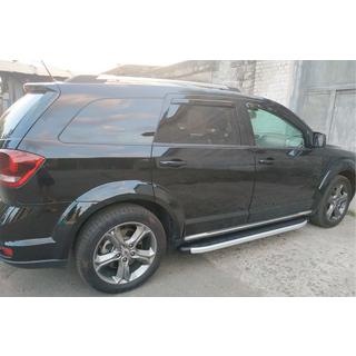 Боковые Подножки Fullmond (2 шт., Алюминий) Dodge Journey 2008-2020 гг. фото 4