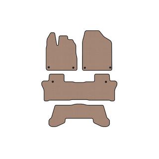 Резиновые коврики Carsuit (3 ряда, бежевые) фото 1